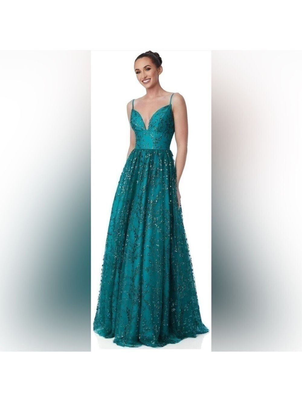 Blush by Alexia Designs - 20340 Embroidered Lace Sleeveless Gown